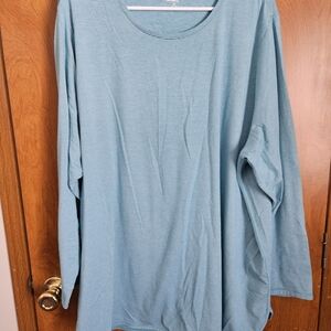 Lands' End Women's Long Sleeve Tee - Teal